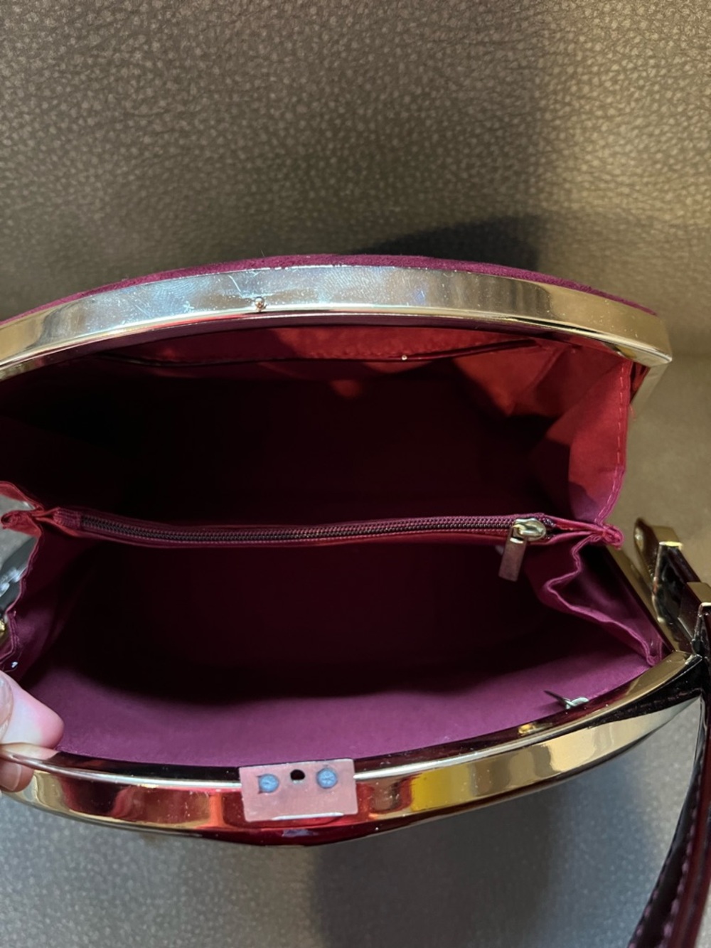 Prada Burgundy Shoulder Bag - Picture 5 of 7